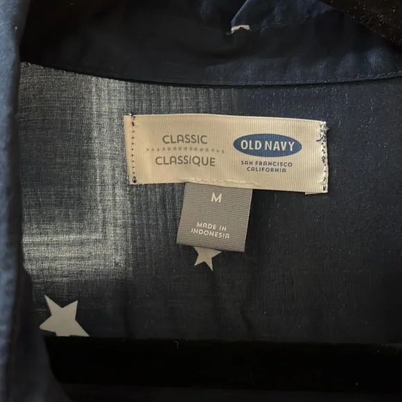 Navy with White Stars blouse - Picture 2 of 5